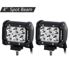2x 4INCH 18W LED Work Light Bar Spot Pods Offroad Fog Lamp 4WD Pickup ATV Truck