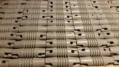 10 GRAY QUALITY NYLON DOG BONE ANTENNA END INSULATORS FAST FREE SHIPPING