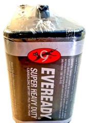 Eveready No. 1209 Super Heavy Duty 6V Lantern Battery Carbon Zinc Coil New HTF