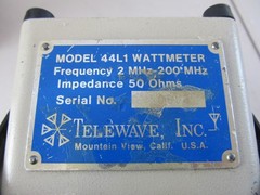 Telewave 44L1 2 – 200 MHz Power Meter 50 Ohms w/ Carry Case