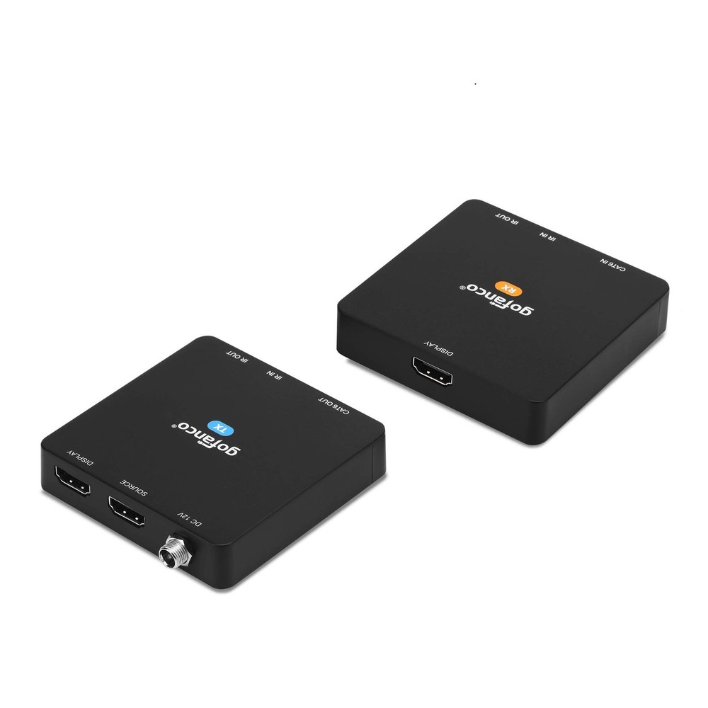 gofanco Compact 4 K@60Hz HDMI Extender Balun Over CAT6 Ethernet Cable – Loopout