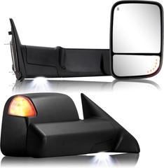 2009-2018 Ram 1500 2010-2018 2500 3500 Towing Mirrors Pair–Compatible