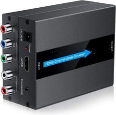 1080P HDMI to Component Converter RGB YPbPr 5RCA Scaler Adapter Aluminum