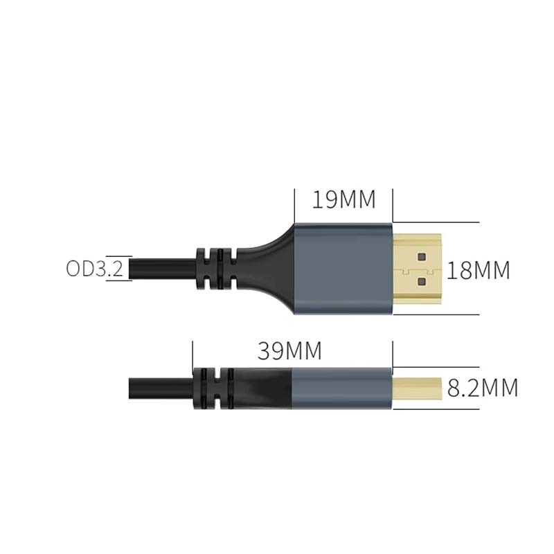 0.2m 0.3m 0.5m 0.8m HDMI Male Adapter Convertor 4K Cable Lead Gold Plated
