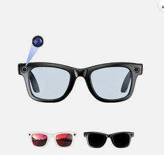 4k Smart AI Glasses for Men, Women, 8 MP Camera, Open-Ear Speakers, 1080p HD