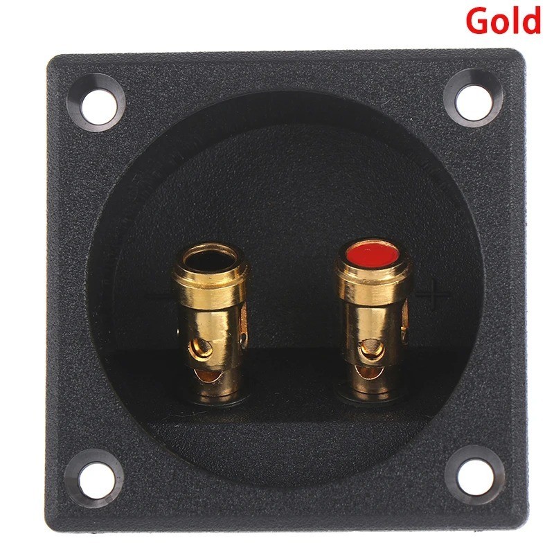 1PC Speaker Box Terminal 2-Wire Round Spring Cup Connector Subwoofer Enclosure