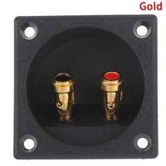 1PC Speaker Box Terminal 2-Wire Round Spring Cup Connector Subwoofer Enclosure