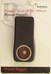 120VAC to 12VDC 1000mA Power Supply Cigarette Lighter Socket ~ RadioShack 22-505