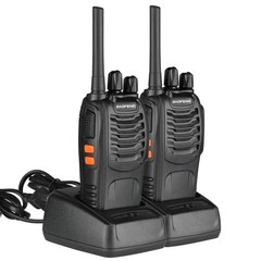 2 x Baofeng BF-88A 40-48 Hours Working Two-way Ham Radio 5W 16CH Walkie Talkie