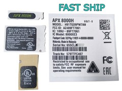 Label Badge DIY Motorola APX8000H Radio Speaker Grille Aluminum Plate Body Case