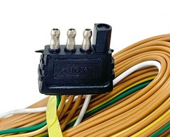 Trailer Light Wiring Harness 4 Way 25 ft Long Extension Cable Set of 12