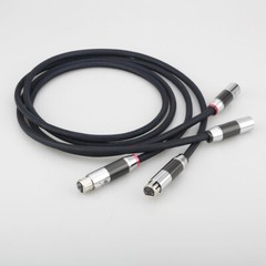 Pair 5N OCC Copper Silver Plated HIFI XLR Plug Audio Balance Interconnect Cable