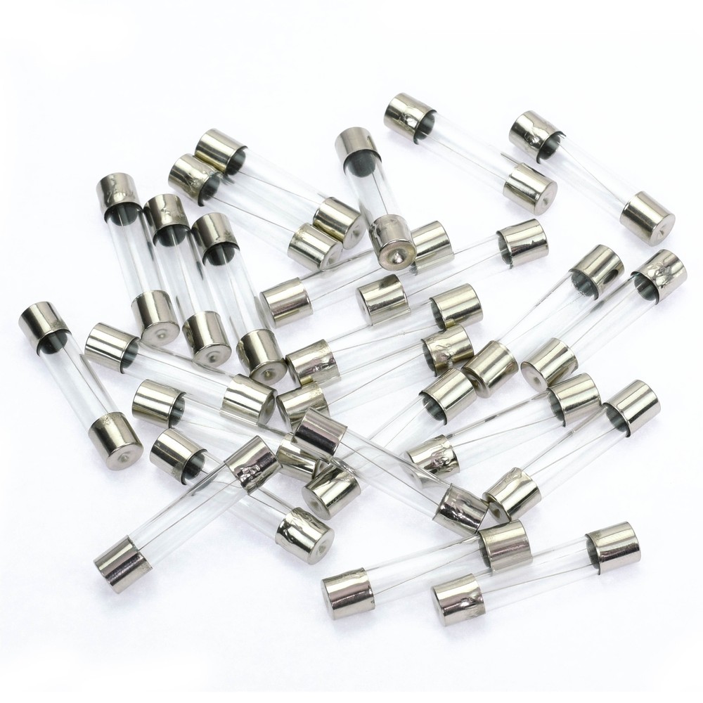 25pcs 10A Amp Quartz Glass Tube AGC Fuse Nickel Auto Car Fast Quick Below 6*30mm