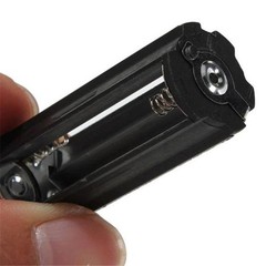 2x 3-AAA Battery Holder Cylindrical Case Plastic For Flashlight Round Circular