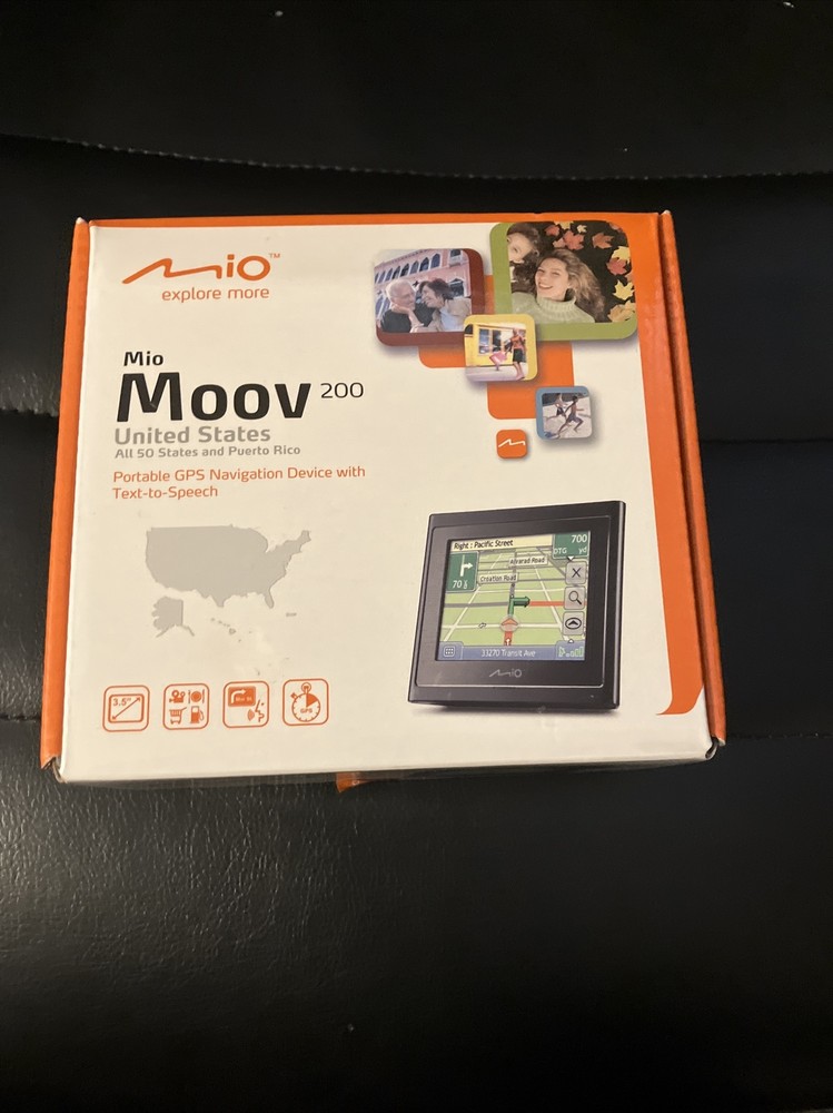 Mio Moov 200 GPS United States Portable GPS Navigation Tested/works