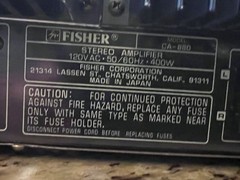 Fisher CA-880 Stereo Power Amplifier-Serviced-Awesome-100WPC