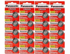 LOT 10-100 Panasonic LITHIUM BATTERY 3V CR2025 2025 BR2025 DL2025 Button Cell