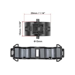 uxcell 15mm Ferrite Cores Ring Clip-On RFI EMI Noise Suppression Filter…