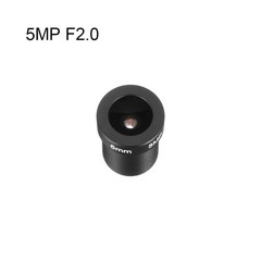 uxcell 6mm 5MP F2.0 FPV CCTV Camera Lens Wide Angle for CCD 6mm-5MP, Black