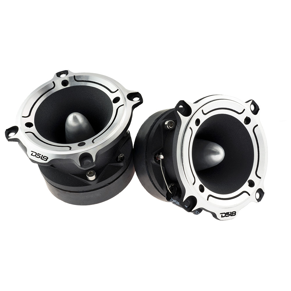 DS18 PRO-TW220 Aluminum Super Bullet Tweeter with Crossover 240 Watts (Pair)