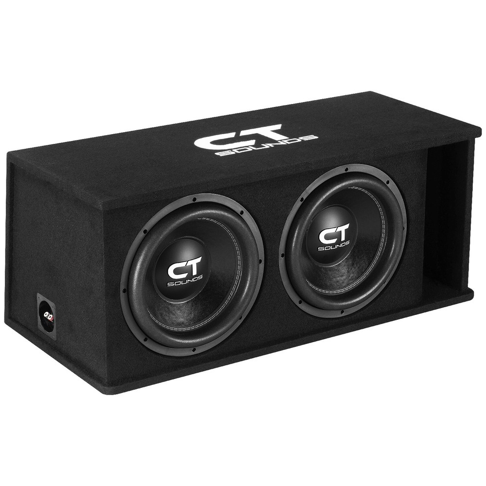 CT Sounds Dual 12” 2600W Loaded Tropo Series Subwoofer Box – TROPO-2X12D4
