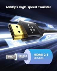 10K 8K HDMI 2.1 Cable Certified 6.6FT [4K@120Hz 144Hz, 8K@60Hz, 2K@240Hz] Ult…