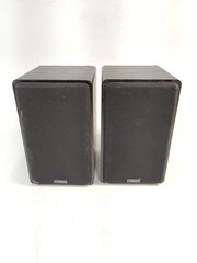 Micca MB42 Black Bookshelf Speakers 9.5×6.75×5.75 Inches No Wires Tested Works