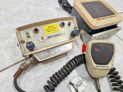 VINTAGE MOTOROLA RADIO SET FOR ANTIQUE POLICE CAR/FIRE TRUCK RESTORATION ADAM 12