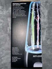Art + Sound Dancing Water Bluetooth Wireless Speakers LED Light Show New Box