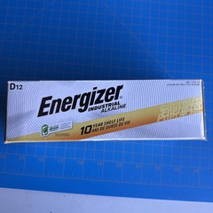 12 Energizer Industrial D Alkaline Batteries (EN95 , LR20) EXP 2035