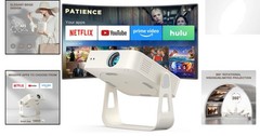 4K Smart Mini Projector with WiFi & Bluetooth – Portable 1080P Home Theater