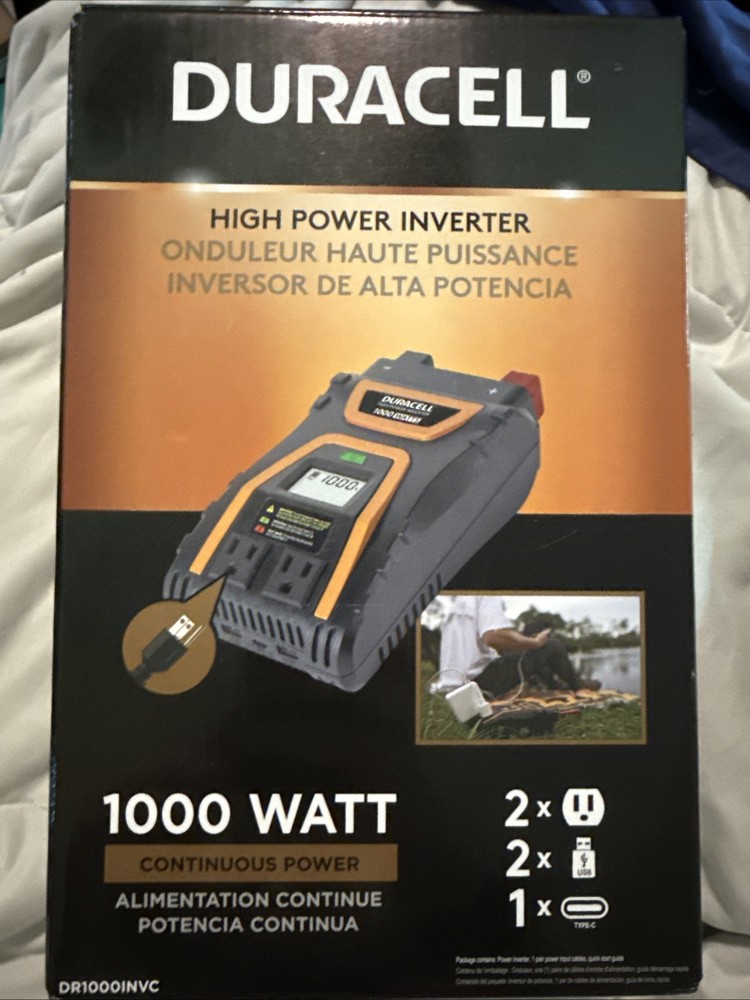 Duracell 12V to 120V AC 60Hz 1000 Watt Inverter