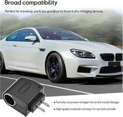 100-240V AC To 12V DC Car Cigarette Lighter Socket Power Adapter Converter LOT