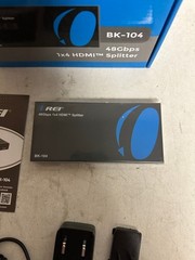 Rei BK-104 HDMI Splitter 1×4, UltraHD 8K, 1-In 4-Out, Audio Out, HDR, HDCP 2.3