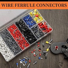 2800/1200PCS Wire Ferrule Terminals Kit Copper Crimp Insulated Cord End Terminal