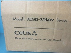 NEW BLACK CETIS PUSH-BUTTON WALL TELEPHONE PHONE HAC AEGIS 2554W WITH GRAY CORD