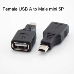 Mini usb to USB 2.0 Male Female Jack Converter Connector Adapter Extension Plug