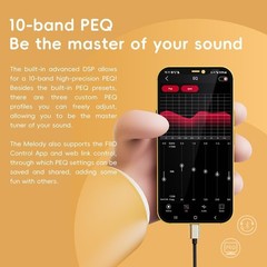 FiiO/Snowsky Melody Headphone Amp Portable DAC, w/3.5&4.4mm,10-Band PEQ (Walnut)