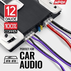 12 AWG Gauge Speaker Wire Cable (OFC) Stereo, Car or Home Theater (30 Feet)