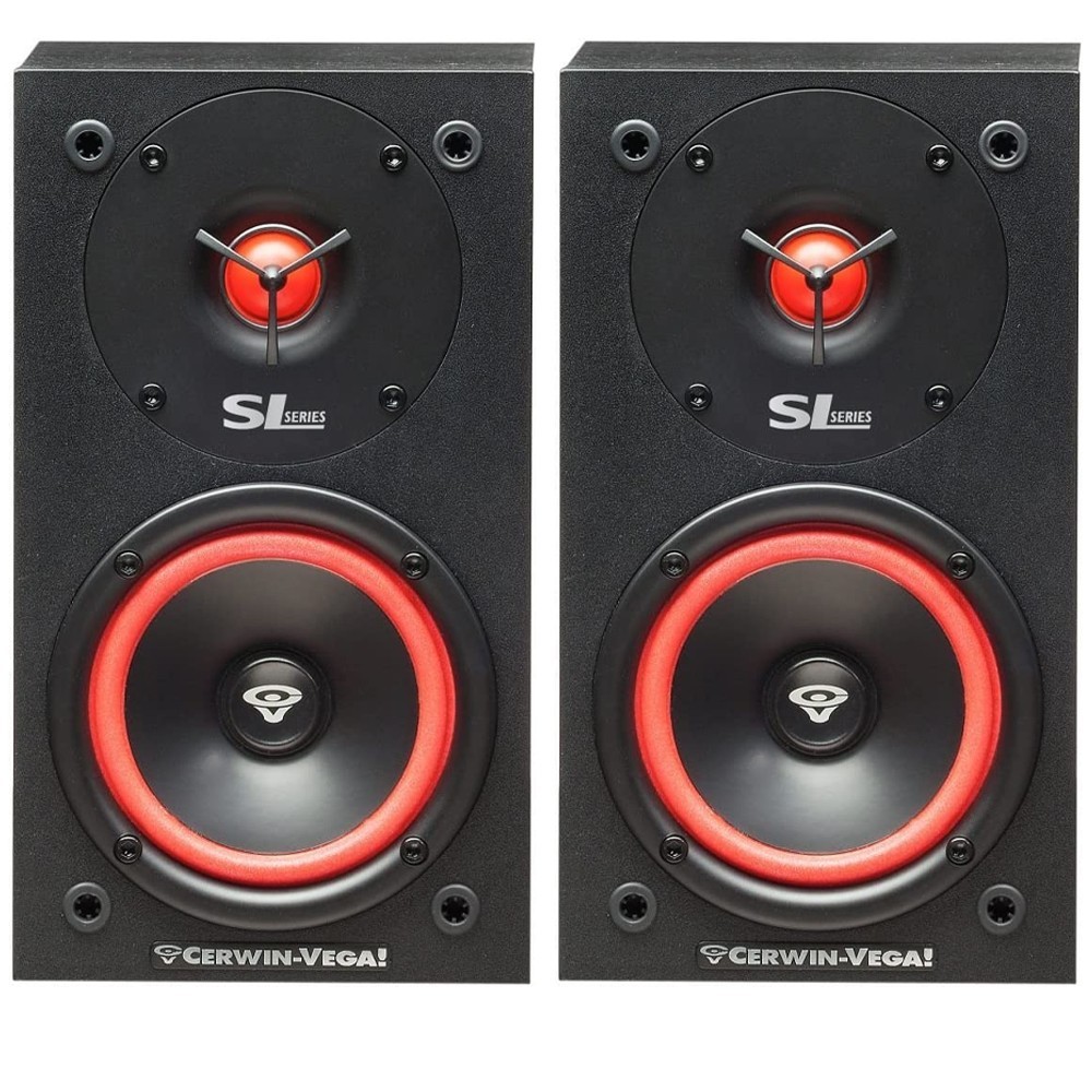 Cerwin Vega SL-5M 5.25″ 125W Passive Home Theater Bookshelf Speakers (Pair)