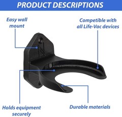 Compact Wall Mount Holder for LifeVac and Rescue Device Kits – Easy Access