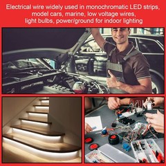 16 Gauge Wire, 16AWG Automotive Wire LED Strips Extension for Light Car Speaker