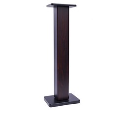2x Walnut Wood Speaker Stands Home Theatre Bookshelf Surround Sound Support 90cm