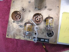 Vintage Home Brew HAM Radio 10 METER CONVERTER WESTERN ELECCTRIC 396 404 TUBES