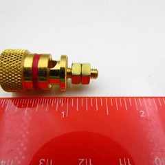 Qty 4 Solid Brass Amplifier Speaker Terminal Binding Post Banana Plug Connector