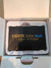 1 in 4 out 4 Port 1080p Full HD HDMI Splitter Hub Repeater Amplifier 3d USA