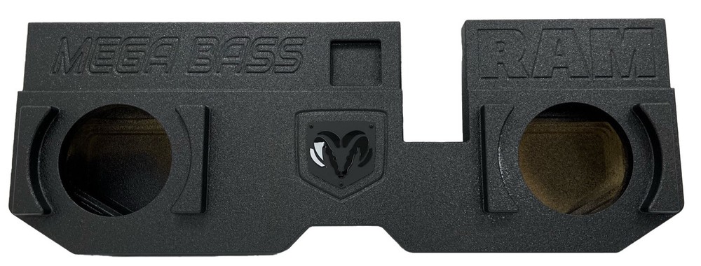 Mega Bass Dodge Ram Quad Cab 02-18 2×10 Inch Subwoofer Box Sub Enclosure Ported
