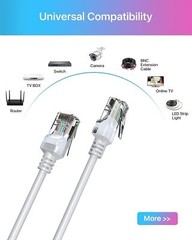 ZOSI 60ft 100ft 150ft High Speed Cat5e Ethernet Cable Network RJ45 wire cord POE