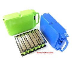 DIY 13S 8P 48V Li-ion Battery Box with 20A/30A BMS+Holder+Nickel Strip Assembly