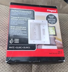 NEW -HT2102-WH-V1 On-Q/Legrand Flat Panel TV Connection Kit